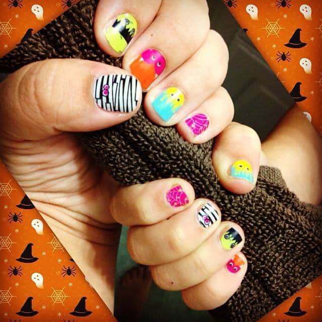 Monster Mash Halloween wraps from Jamberry Nails