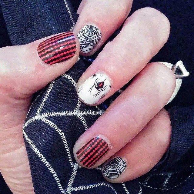 Widows Web Jamberry Nails Halloween nail wrap