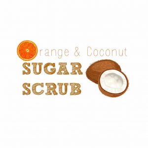 Orange Coconut Sugar Scrub Printable Tag