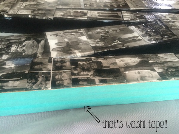 photo collage washi tape edge