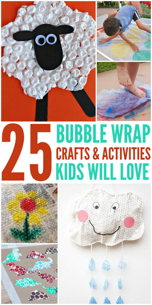 Bubble Wrap Crafts and activities for kids indoor and outdoor fun
