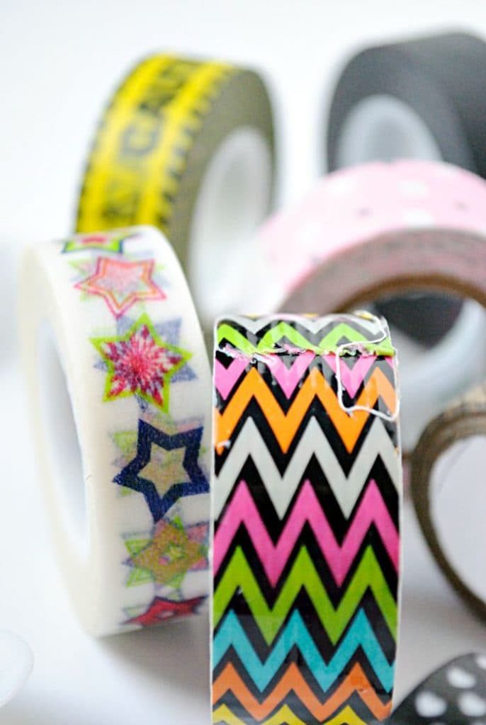 Use bits of washi tape to decorate plastic spoons and personalize your party utensils for birthdays and other events