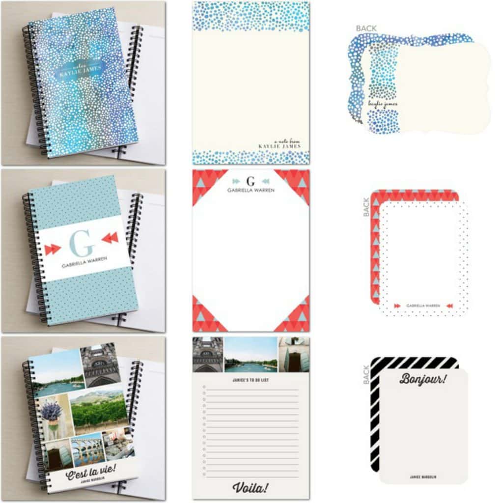 Personalized stationery sets from Tiny Prints